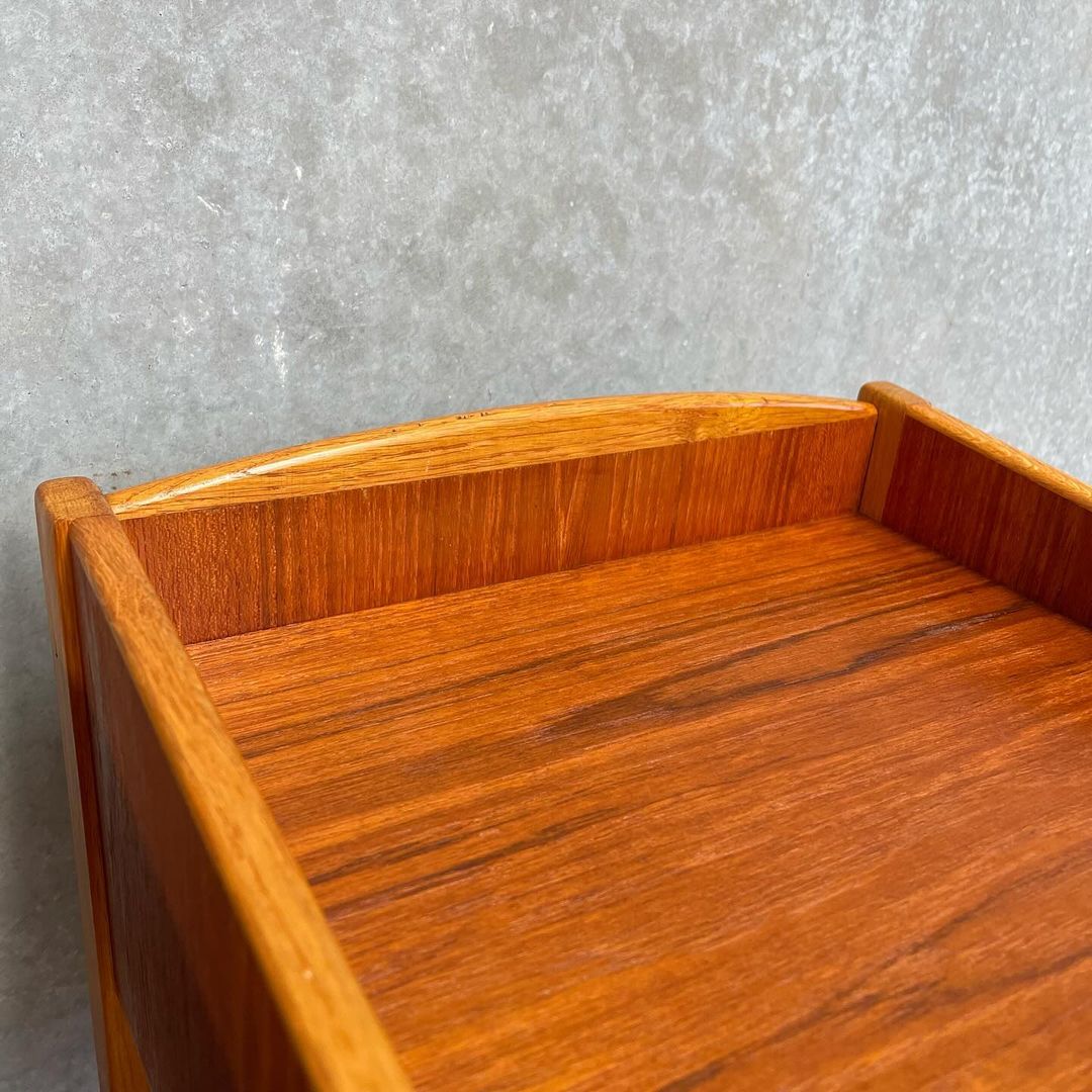 Scandinavian Mid-Century Bedside Duo in Teak and Oak - Image 6