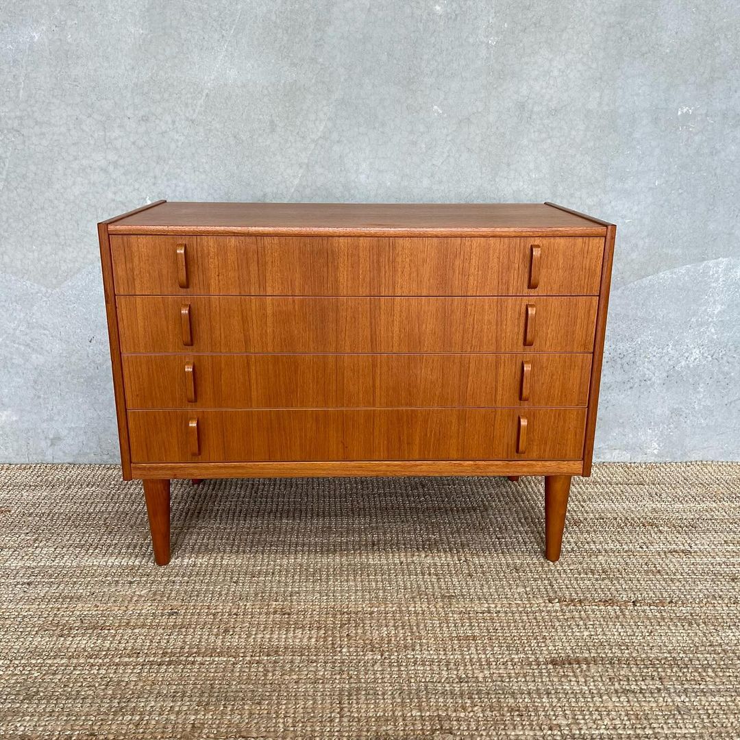 Swedish Mid-Century Designer “Bertil Fridhagen” Mid-Century Chest of Drawers
