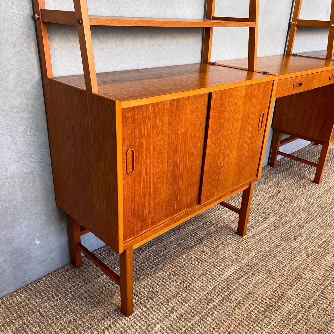 Mid-Century Scandinavian Wall Unit