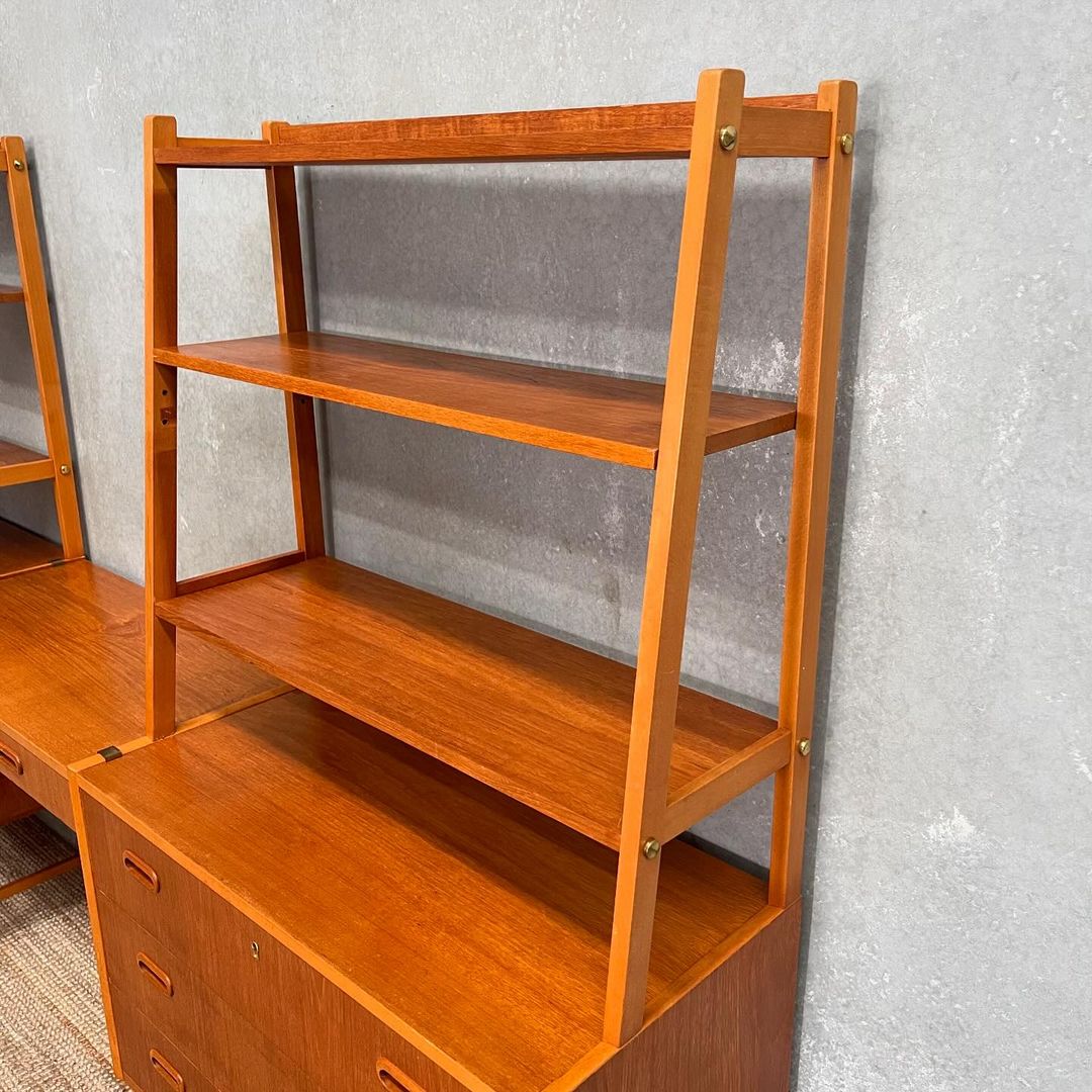 Mid-Century Scandinavian Wall Unit