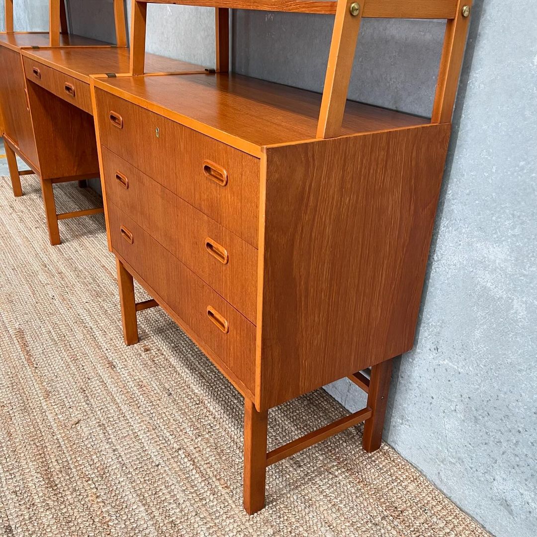 Mid-Century Scandinavian Wall Unit