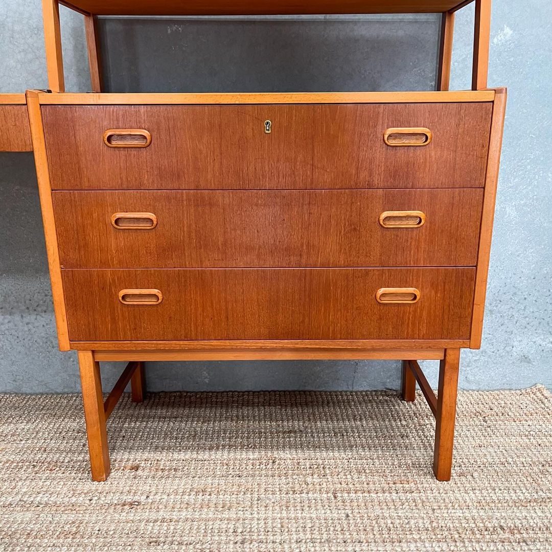 Mid-Century Scandinavian Wall Unit