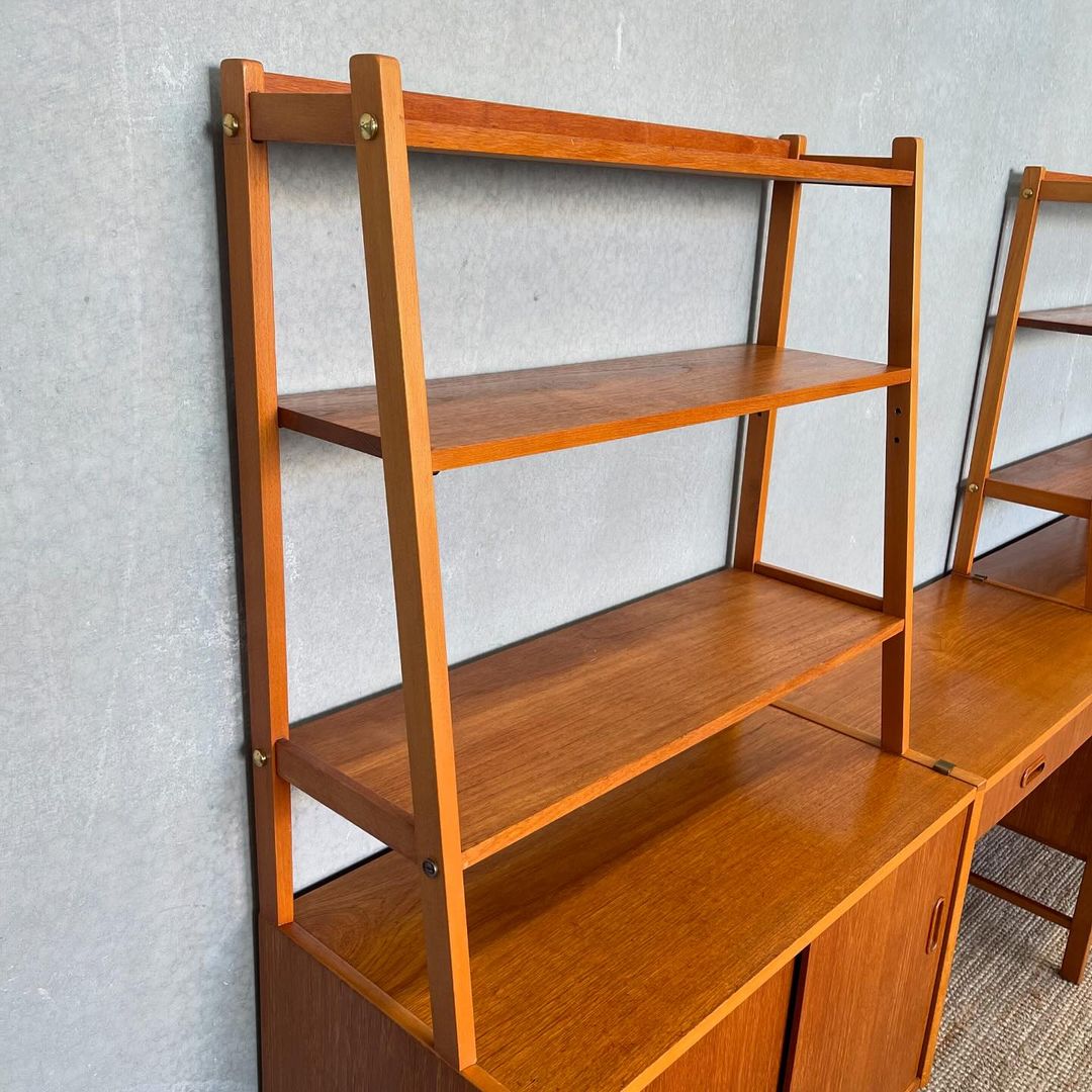 Mid-Century Scandinavian Wall Unit