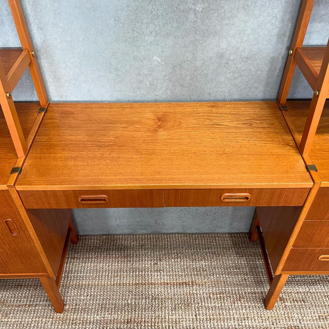 Mid-Century Scandinavian Wall Unit