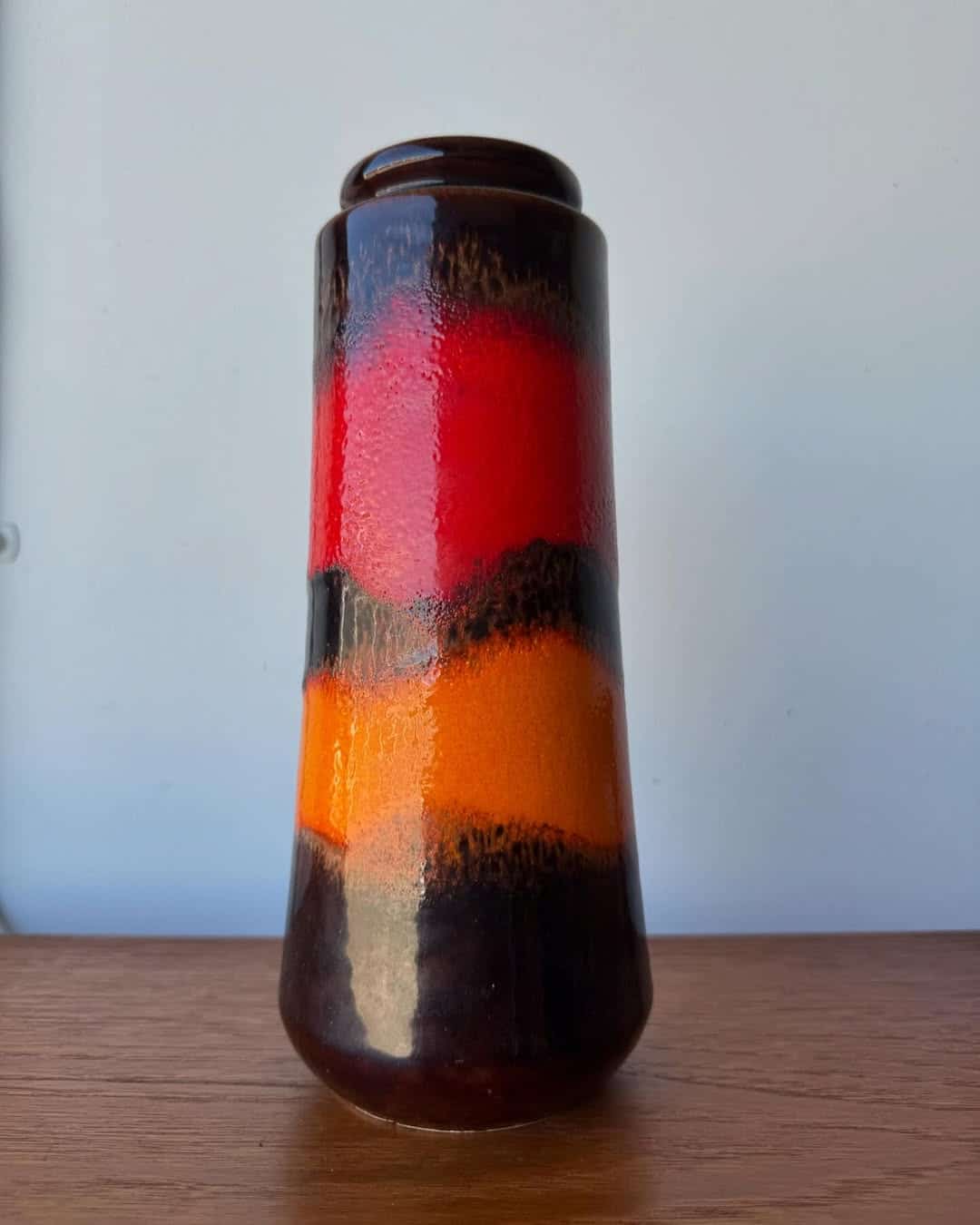 Mid-Century Fat Lava Vase (3)