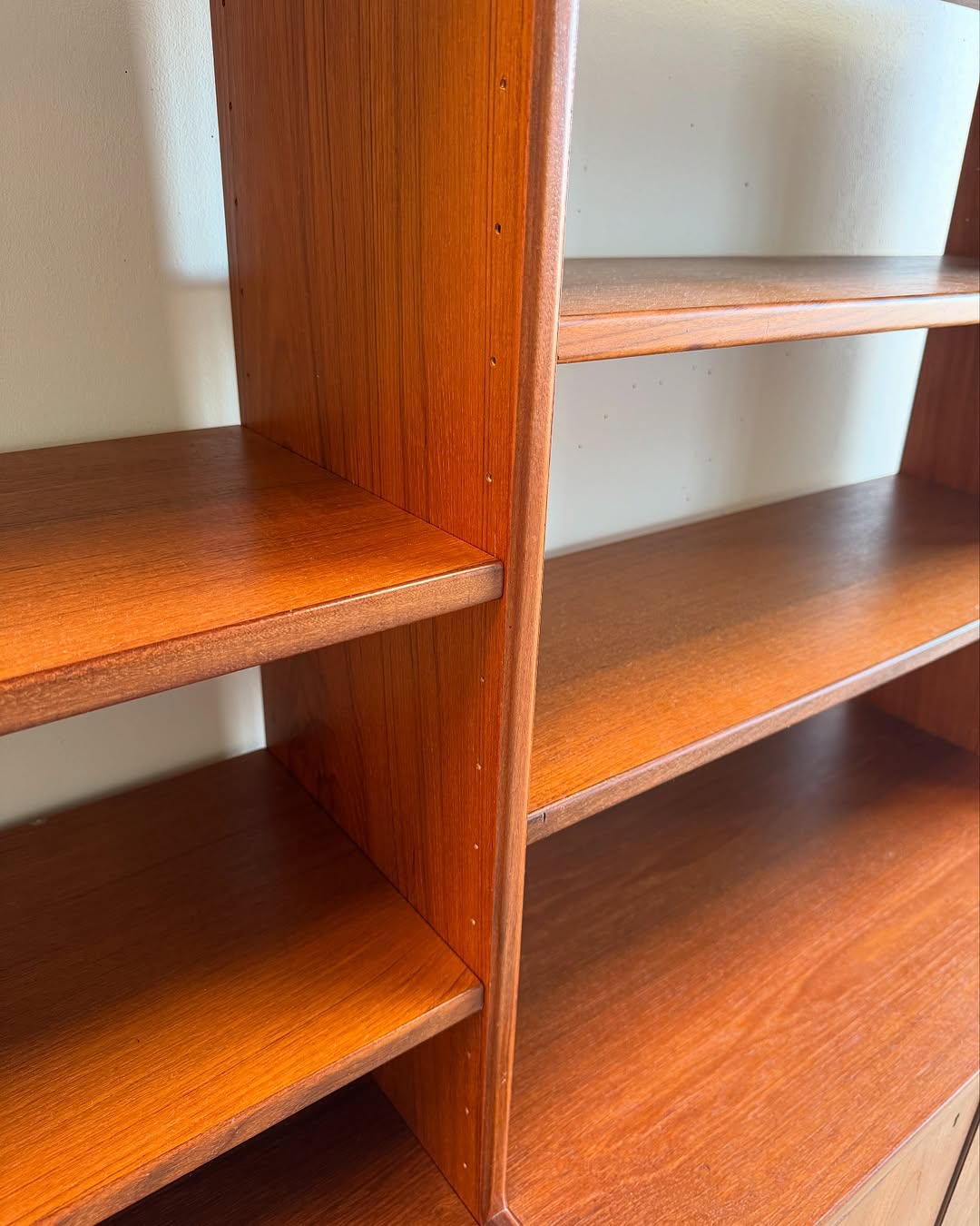 Mid-Century Scandinavian Double Bookshelf (3)